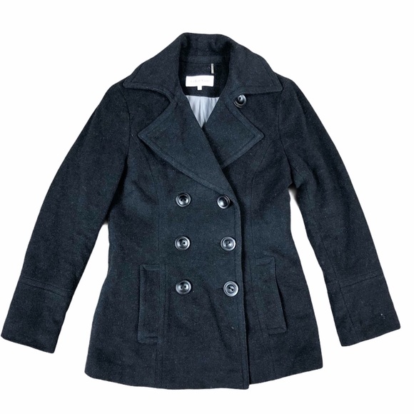 Calvin Klein Jackets & Blazers - Calvin Klein wool blend dark gray pea coat
